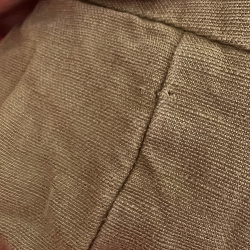 Wilfred Pants Linen Blend Olive Green Lightweight Spring Women Size 2 - Picture 10 of 11